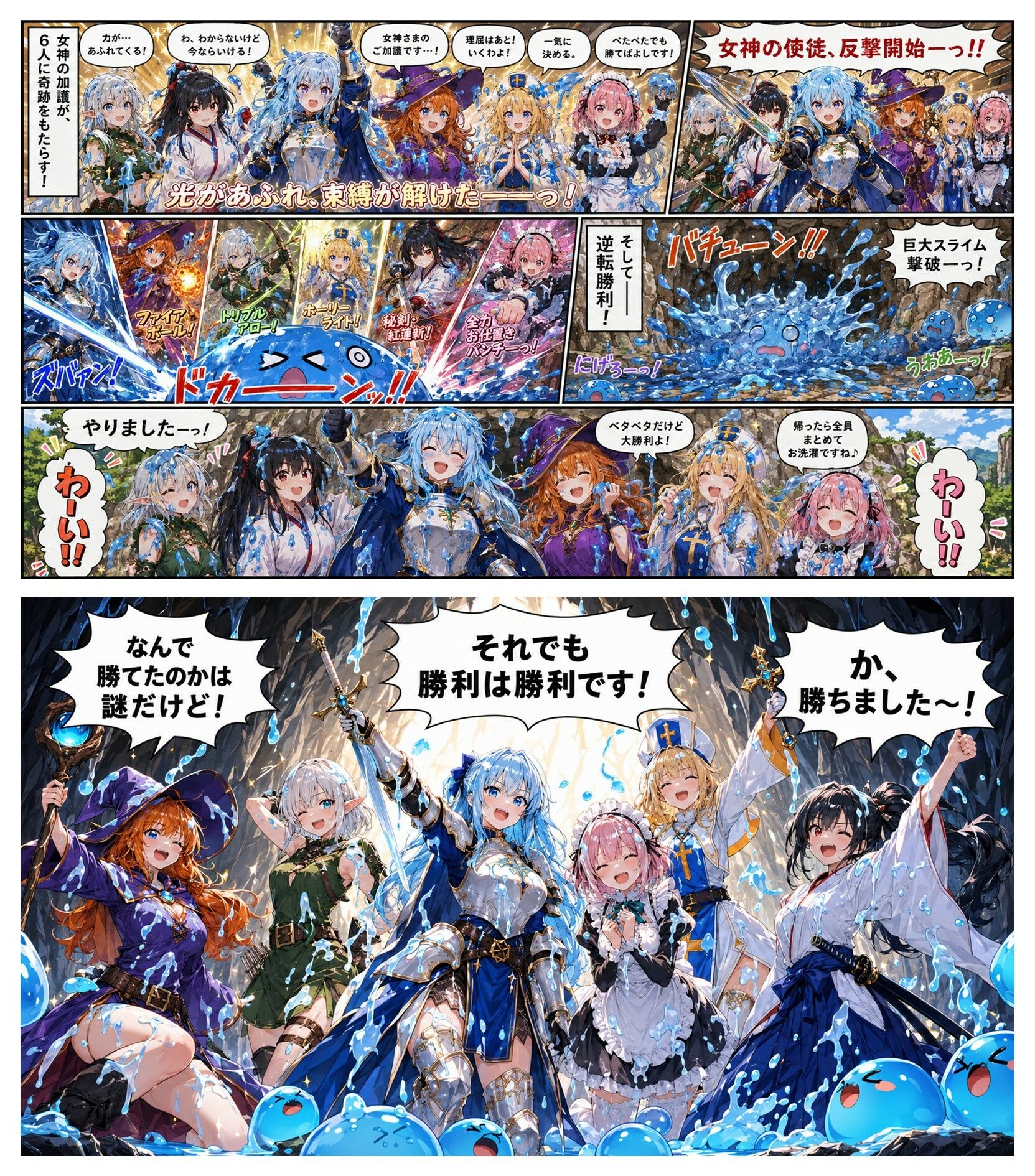 スライムの逆襲 -触手の魔の手- - サンプル画像 7