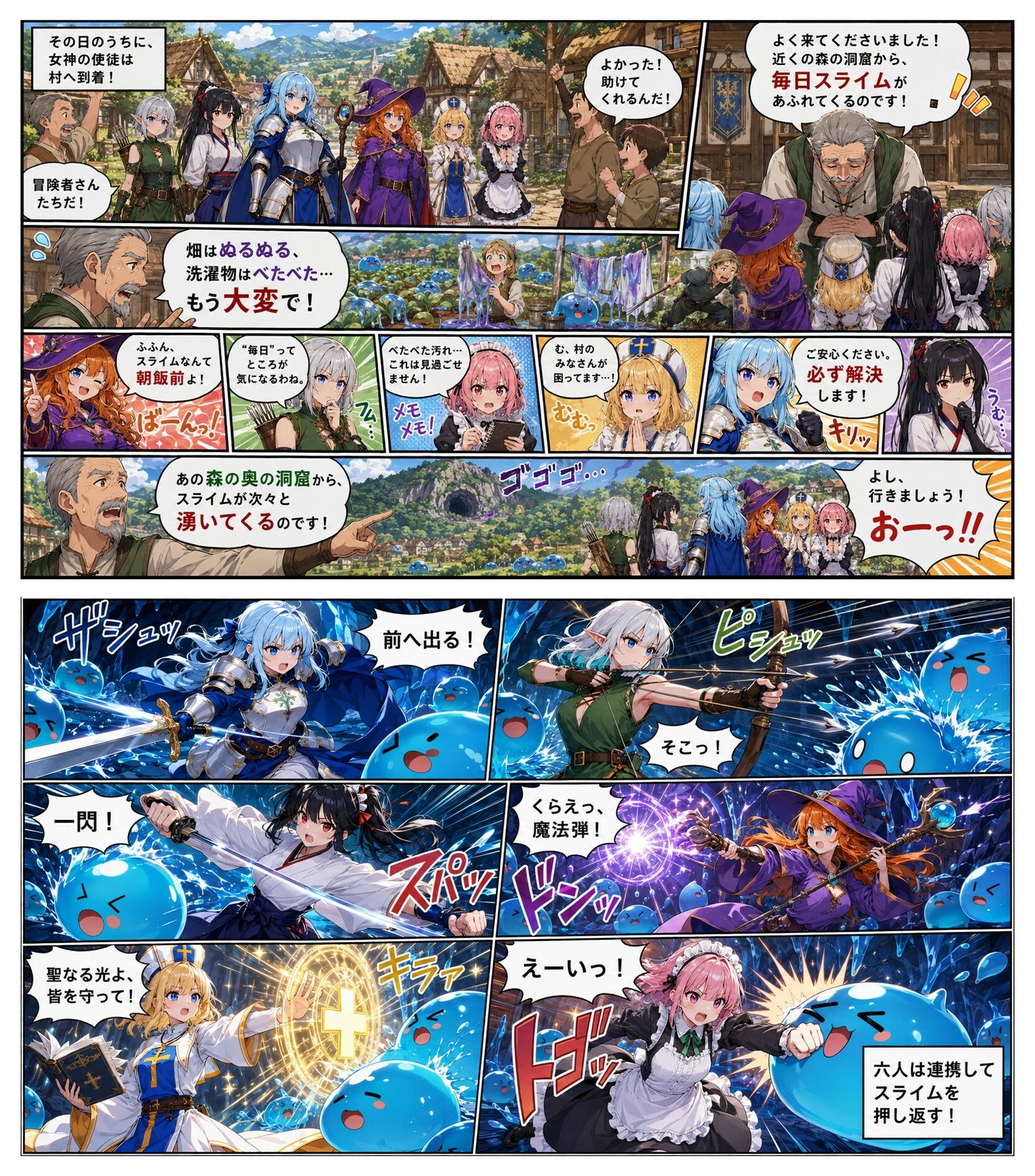 スライムの逆襲 -触手の魔の手- - サンプル画像 9
