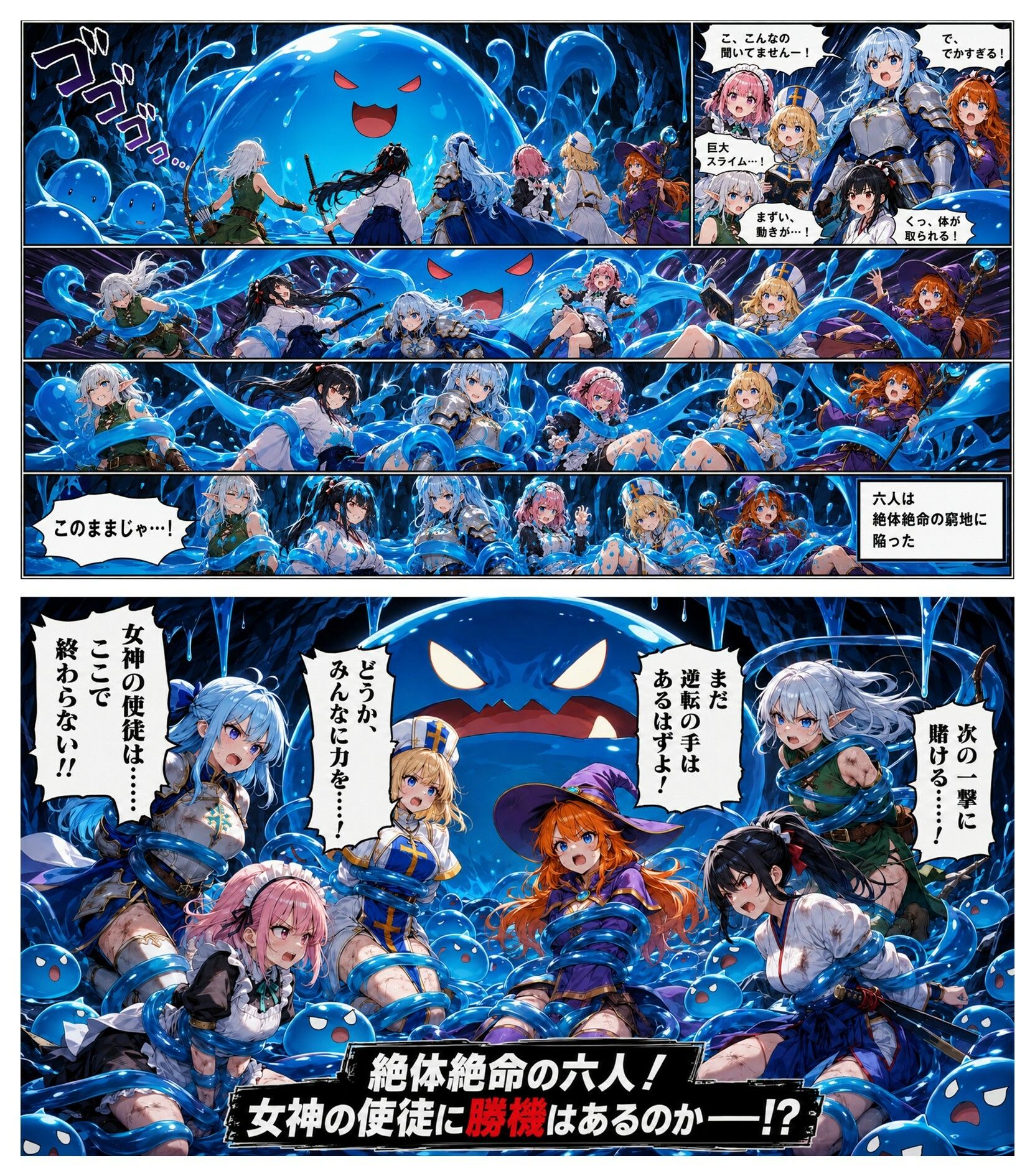 スライムの逆襲 -触手の魔の手- - サンプル画像 10