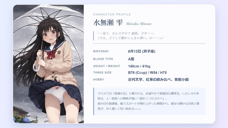 シチュ・ログ Vol.1 雨 - サンプル画像 6