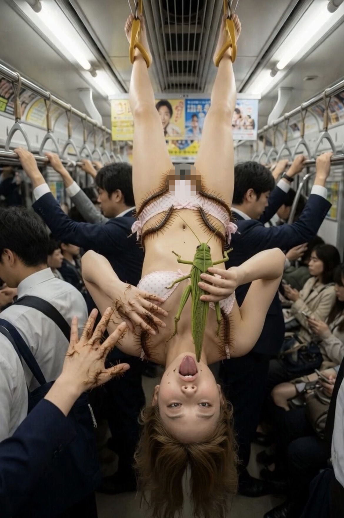 蟲姦フェラ狂い〜バッタちんぽを貪る女たち〜 - サンプル画像 7