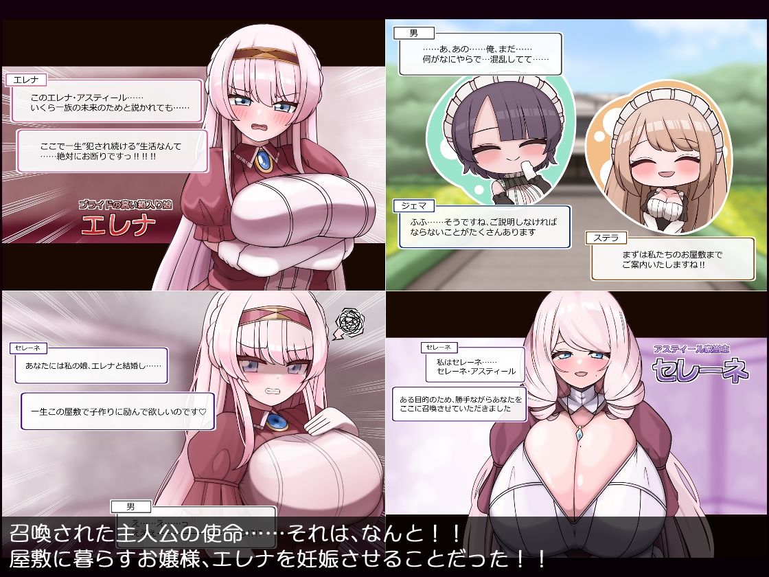 爆乳令嬢とむちむちメイド ハラマセ懇願ハーレム生活 - サンプル画像 2