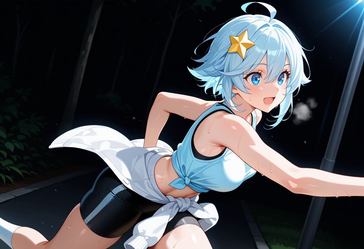 小日向ミナ  〜夜更けのランニング〜 - サンプル画像 1