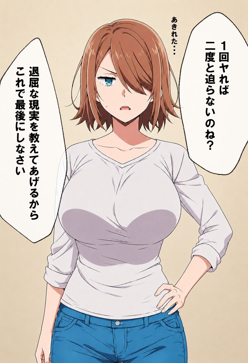 必死にヤらせてと頼み込む息子とエッチしちゃうお母さんCG集  〜自分が育てたチンポに不覚にもイキ狂い〜 - サンプル画像 5