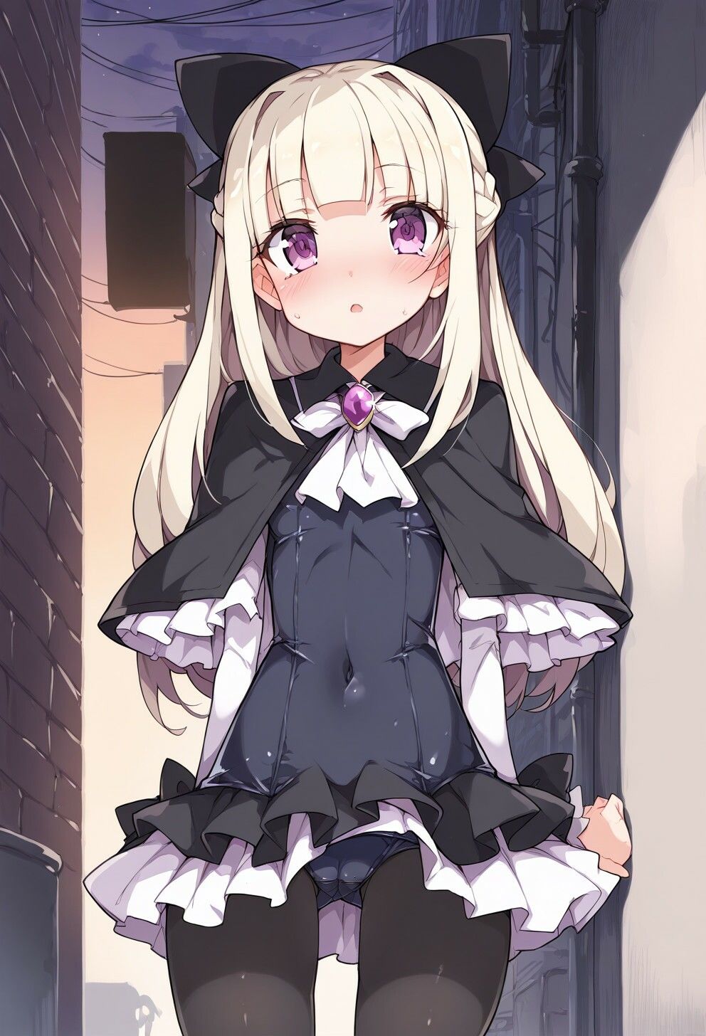 路地裏ぶっかけスク水魔法少女 - サンプル画像 1