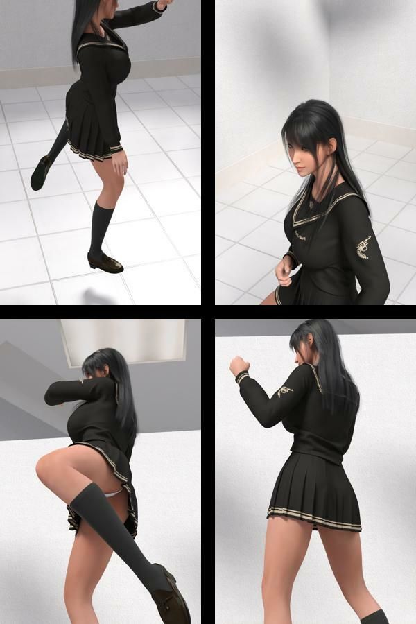 才色兼備の万能女性格闘家 霧島 愛唯の陸上競技モデル風写真集JK’26_01 - サンプル画像 1