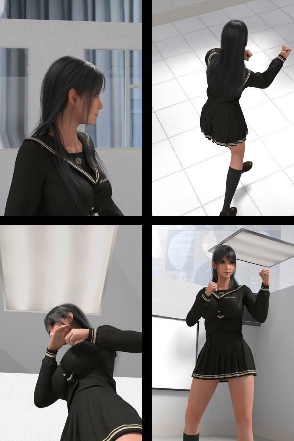 才色兼備の万能女性格闘家 霧島 愛唯の陸上競技モデル風写真集JK’26_01 - サンプル画像 2