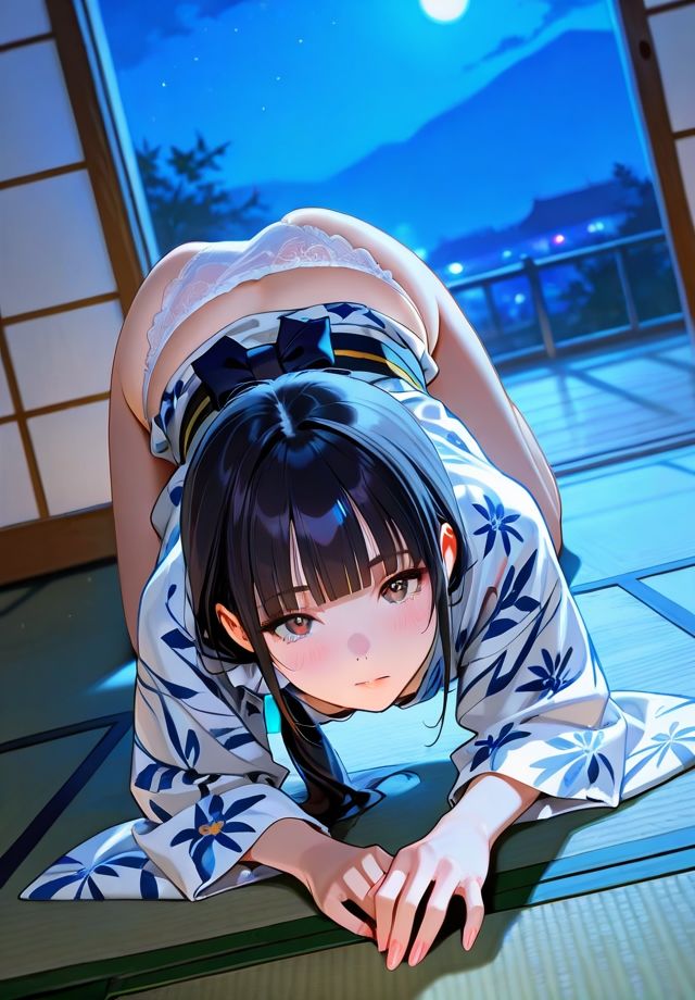 夏夜の浴衣から覗く下着 - サンプル画像 5