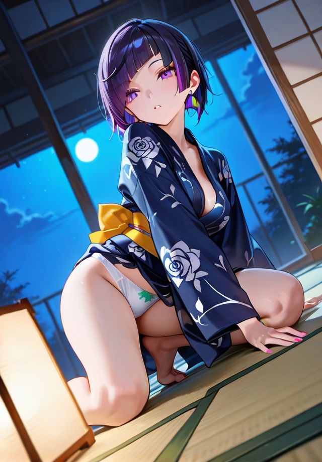 夏夜の浴衣から覗く下着 - サンプル画像 6