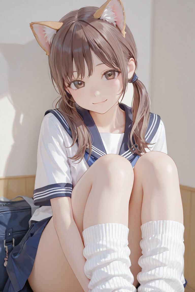 猫耳ルーズソックス - サンプル画像 1