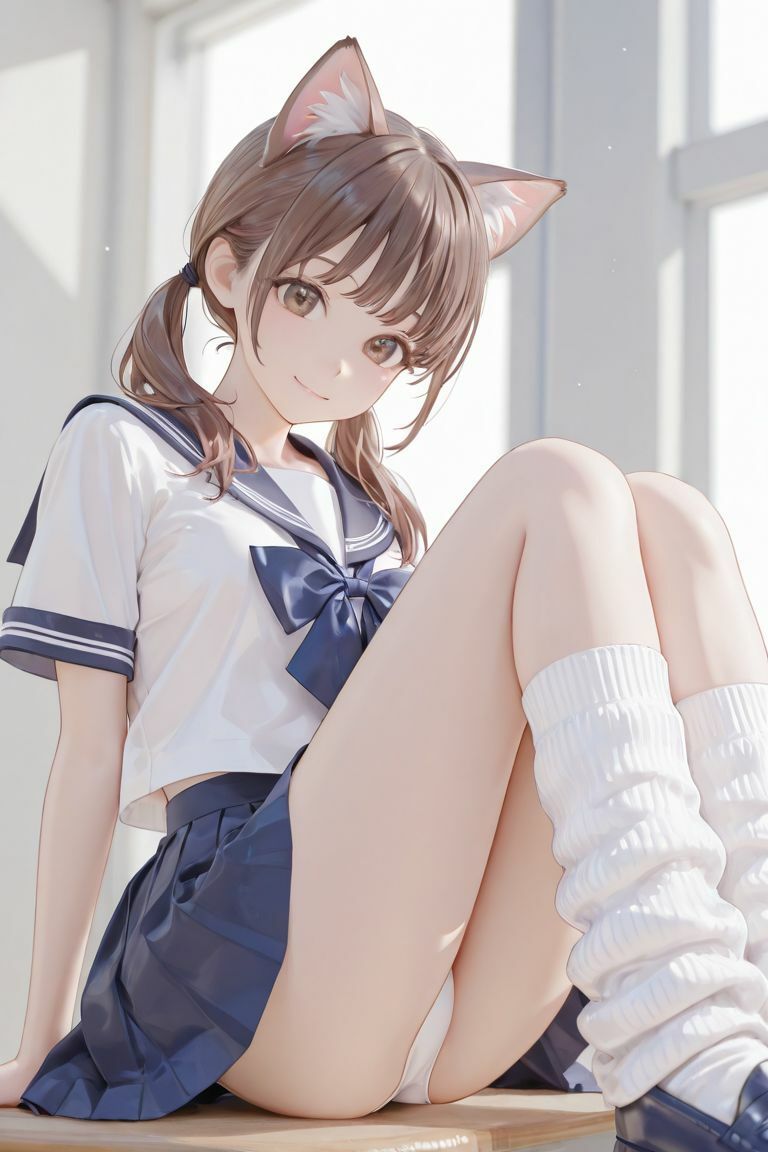 猫耳ルーズソックス - サンプル画像 2