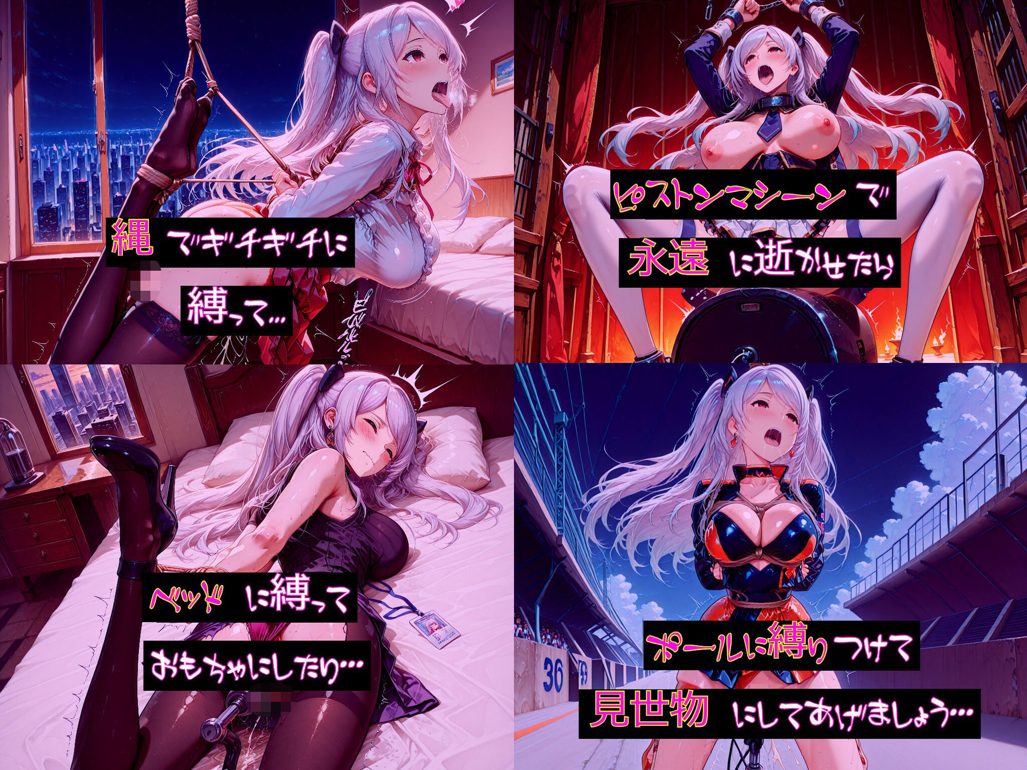 【衣装多種】傲慢王女アレクシアの恥辱王女としての自尊心が蹂躙され、歓喜の嬌声を上げるただの牝に_玩具オナニー編 - サンプル画像 5