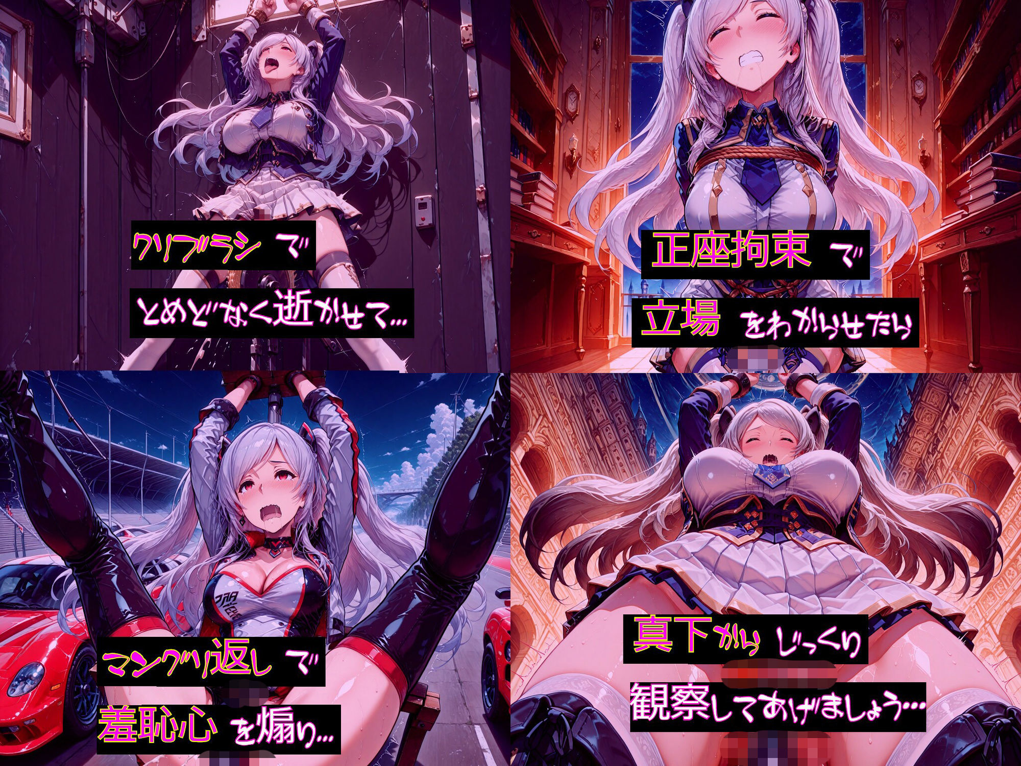 【衣装多種】傲慢王女アレクシアの恥辱王女としての自尊心が蹂躙され、歓喜の嬌声を上げるただの牝に_玩具オナニー編 - サンプル画像 6