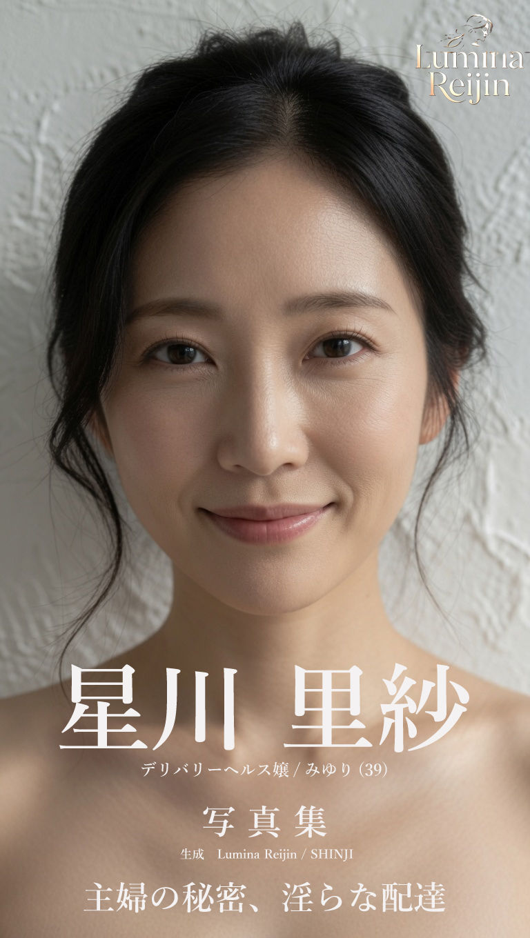 【Lumina Reijin】AI写真集 Vol.2 星川 里紗「主婦の秘密、淫らな配達」 - サンプル画像 2