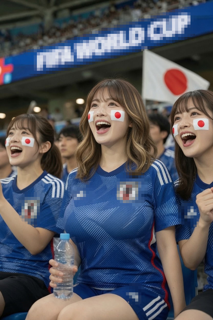 熱狂の青きスタジアム〜サムライ・ブルーを愛で包む彼女たち〜 - サンプル画像 2