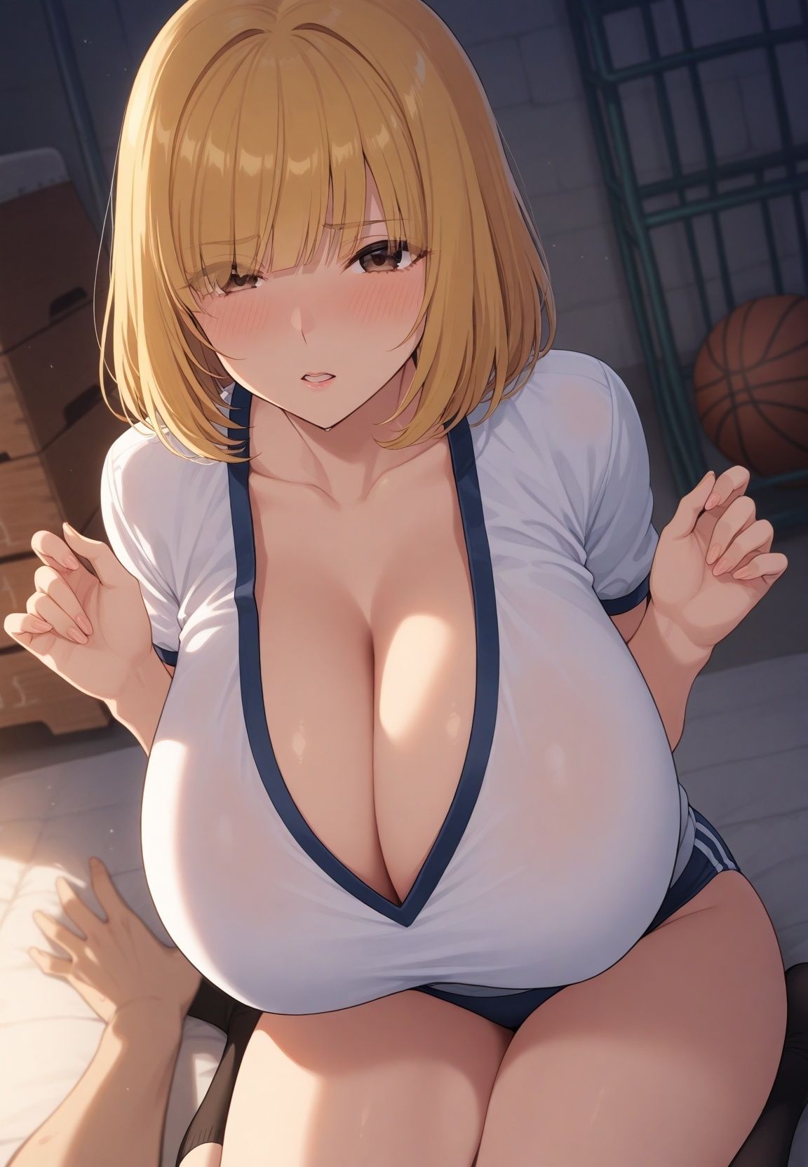 巨乳エロボディ制服J〇寝取って密着コスラブえっち 監〇学園 - サンプル画像 7