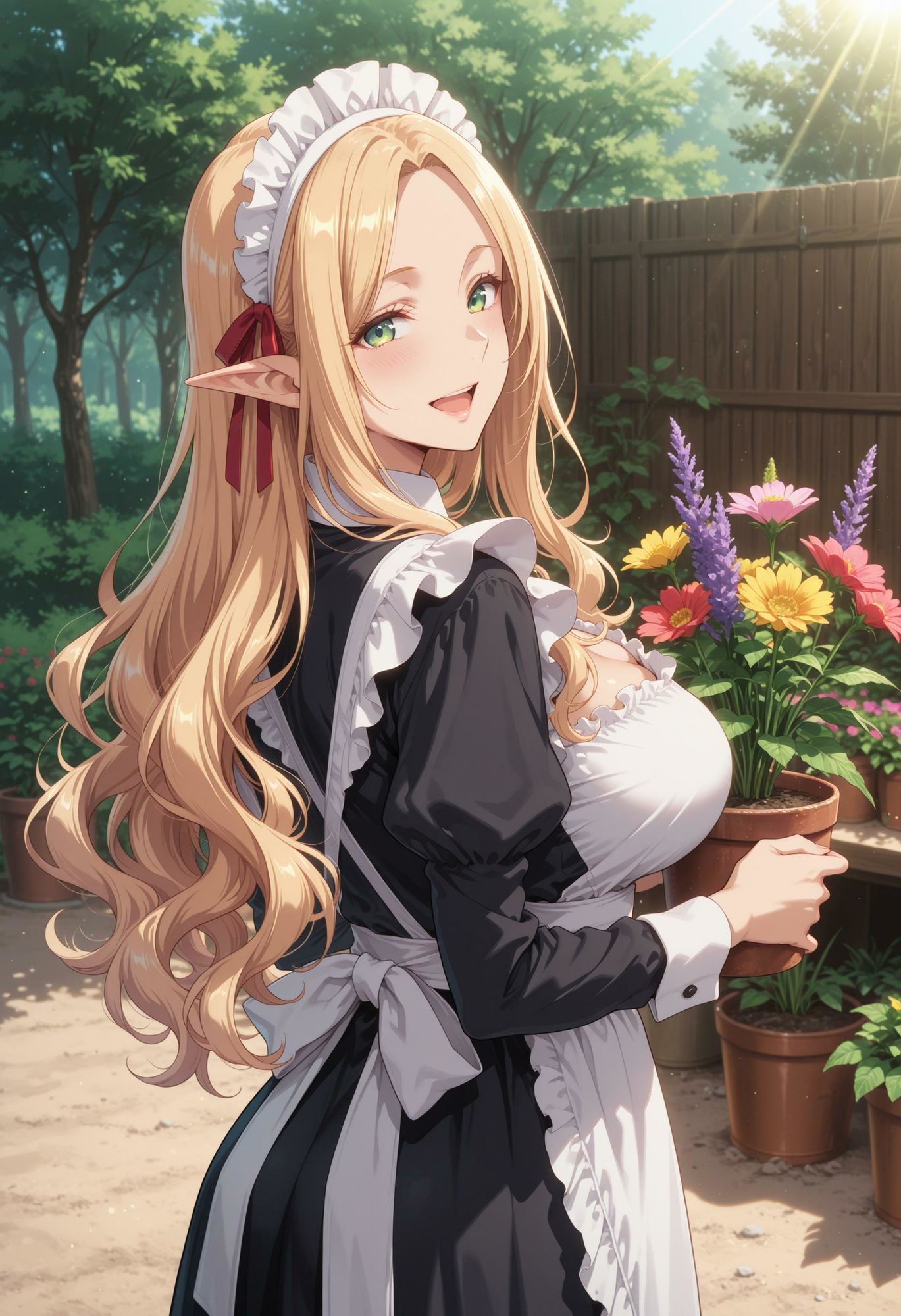 エルフのメイドさんの誘惑5 - サンプル画像 1
