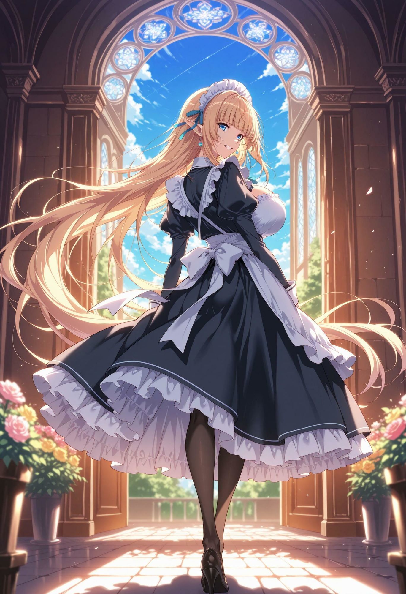 エルフのメイドさんの誘惑6 - サンプル画像 1