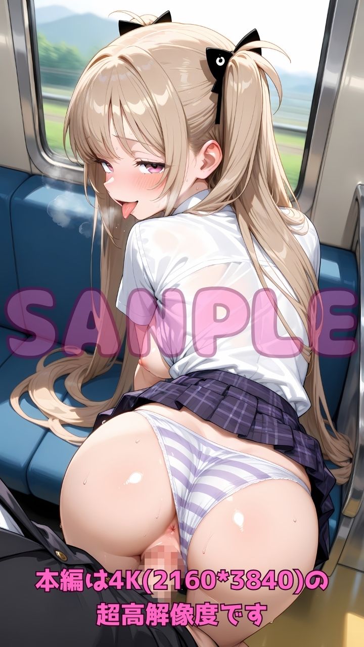 逆痴●列車 〜女子校生痴女のお尻擦りつけ誘惑＋立ちバック＆騎乗位2〜 - サンプル画像 7