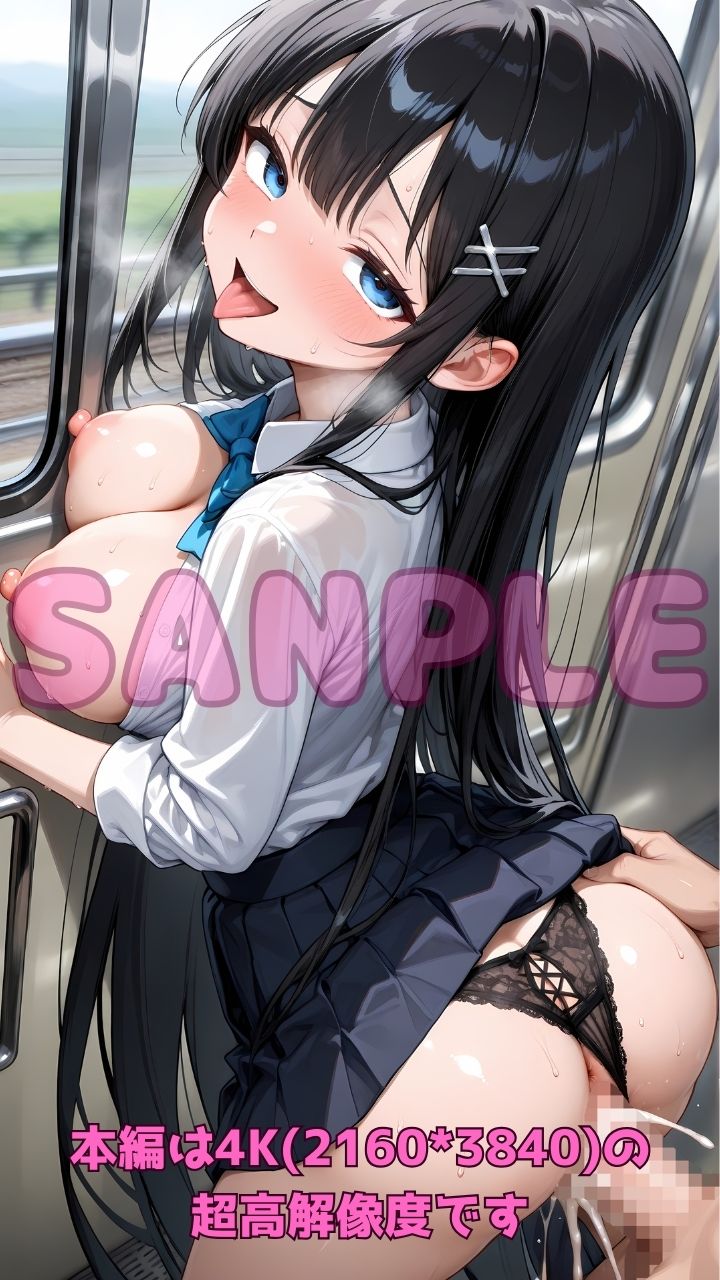 逆痴●列車 〜女子校生痴女のお尻擦りつけ誘惑＋立ちバック＆騎乗位2〜 - サンプル画像 8