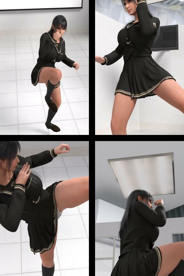 才色兼備の万能女性格闘家 霧島 愛唯の陸上競技モデル風写真集JK’26_02 - サンプル画像 1