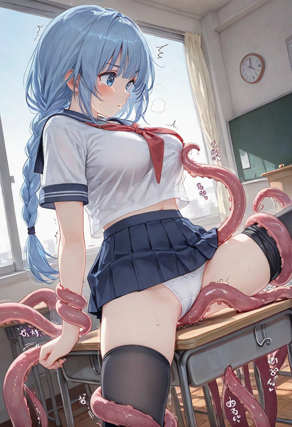 JK触手・スライム・拘束・痴● CG集18 - サンプル画像 1