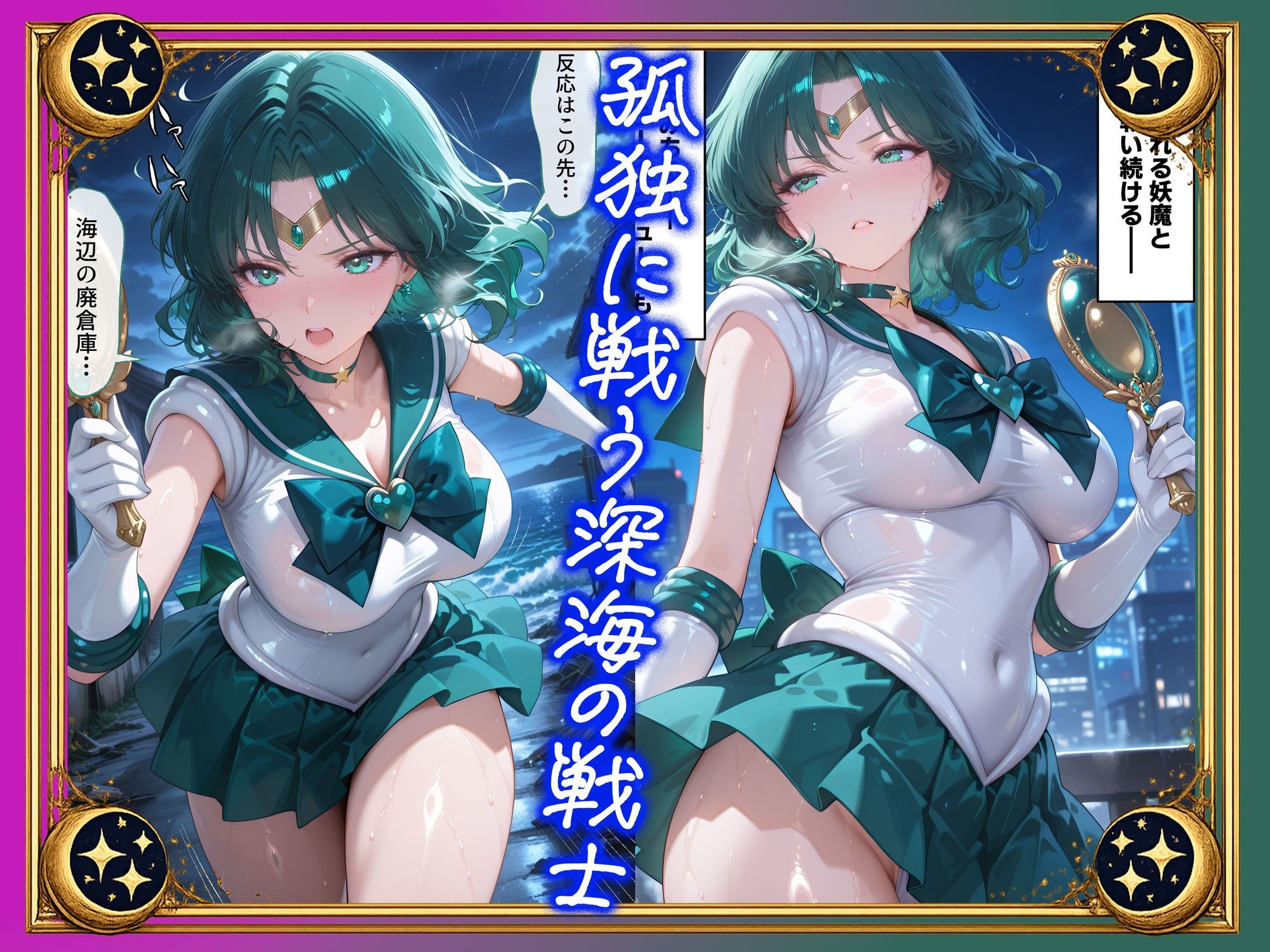 【セリフ付】悪魔に敗北〜快楽堕ちさせられた深海の戦士編〜 - サンプル画像 1