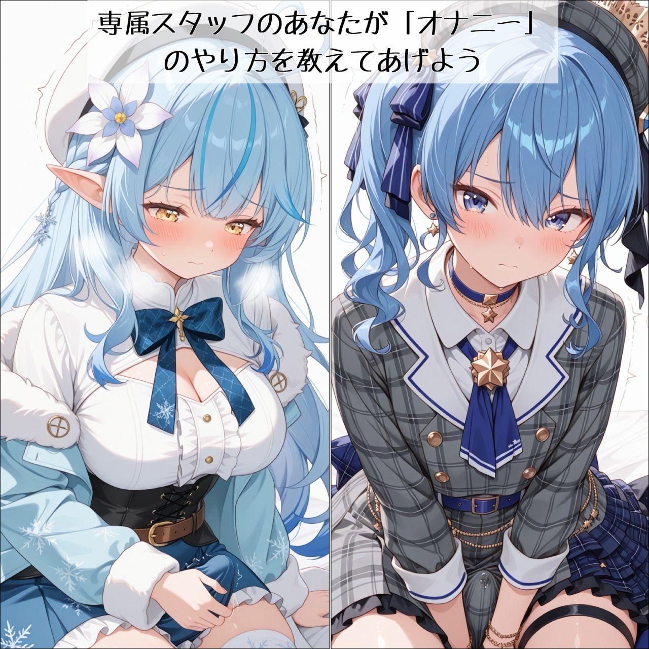 ライブ前に専属スタッフのあなたが「オナニー」の仕方を教えてしこしこが止まらなくなるVTuber - サンプル画像 4