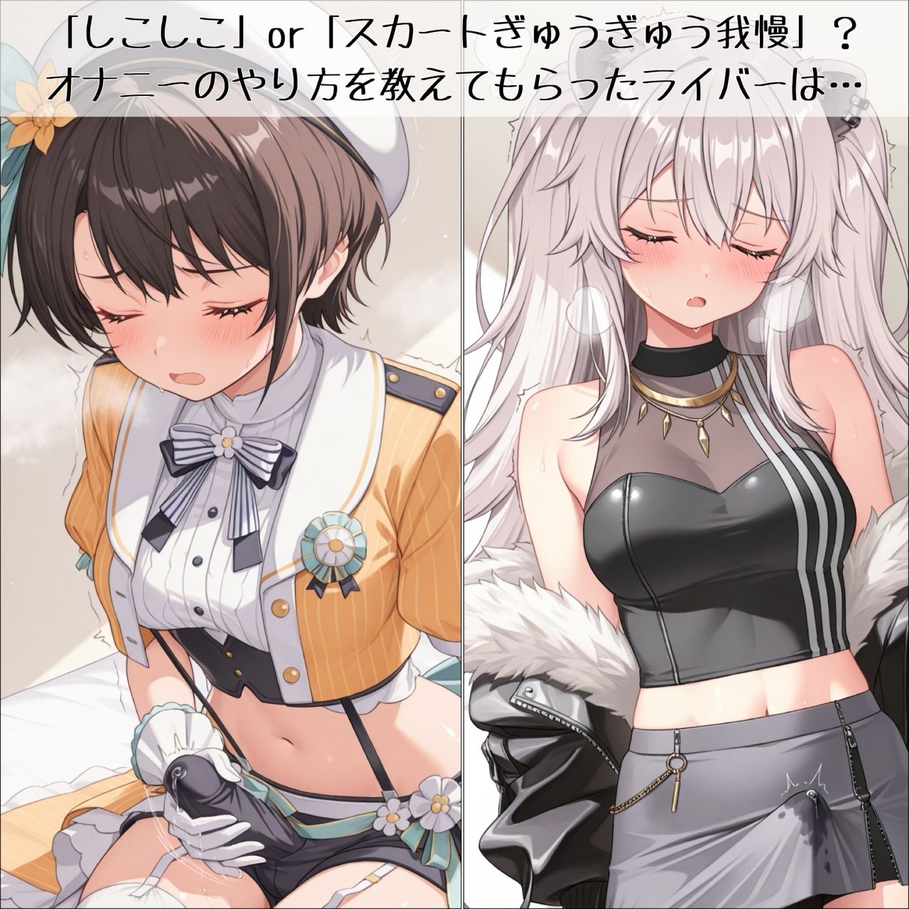 ライブ前に専属スタッフのあなたが「オナニー」の仕方を教えてしこしこが止まらなくなるVTuber - サンプル画像 5