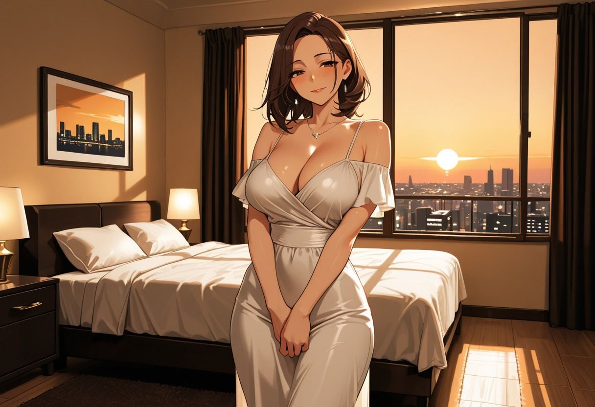 【NTR】出張先のホテルで他人棒に堕ちた清楚妻 - サンプル画像 1