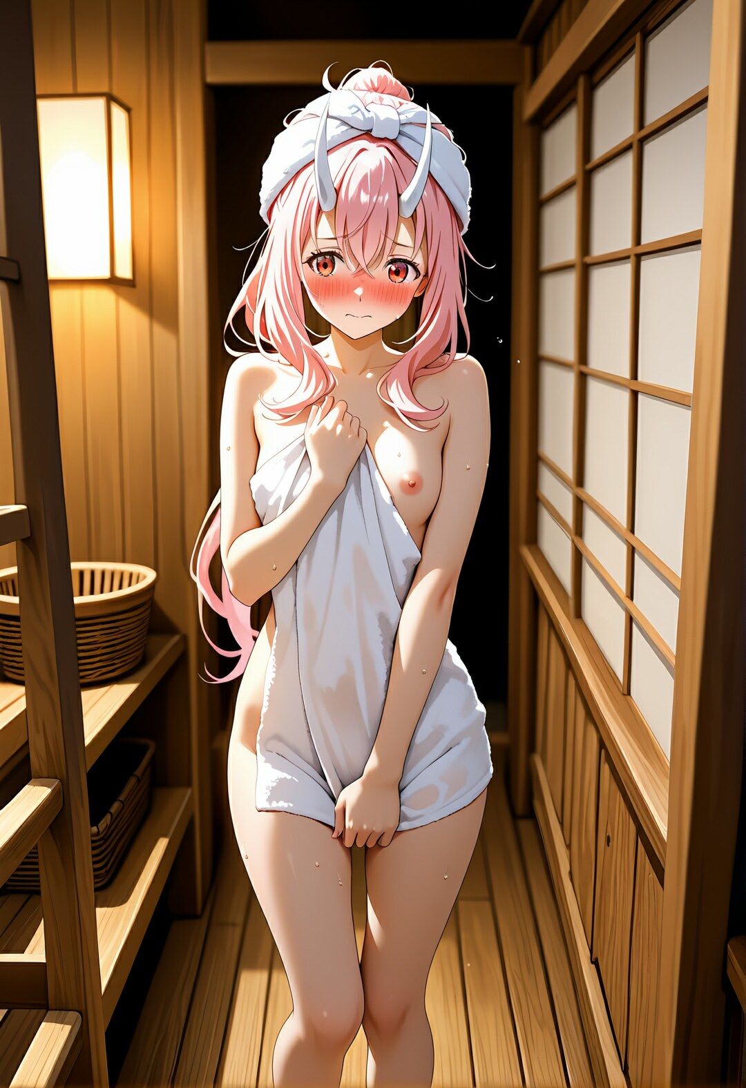 オニ族の姫を輪●温泉旅行 〜湯煙の中で理性が溶けるまで犯●れ続けたシュ〇〜 - サンプル画像 2