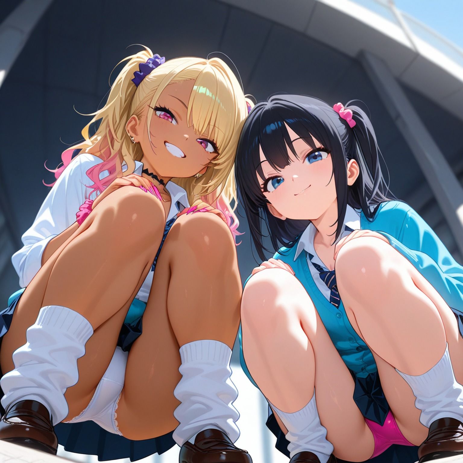 オタクに優しい露出ギャル part4【AIイラスト集】 - サンプル画像 2