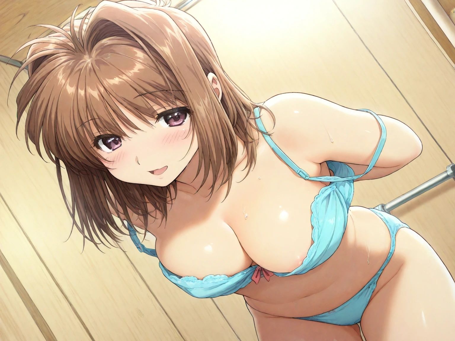 AIイラストCG集134 ミニスカ宅配ガール  理恵ちゃん - サンプル画像 7