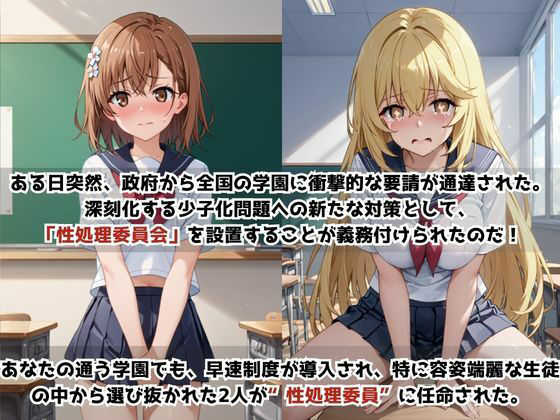 学校の性処理委員に任命されてしまった御〇美琴＆食〇操祈の日常 - サンプル画像 1
