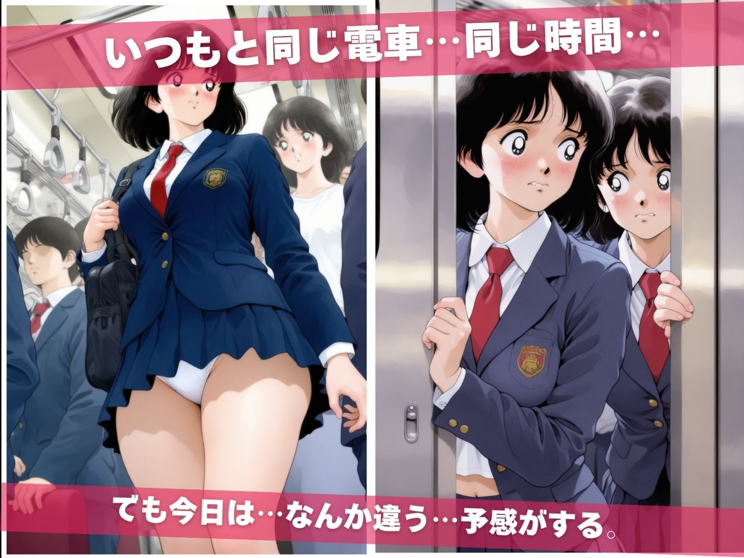 満員痴●電車肉便器化計画  〜いろいろ編〜 - サンプル画像 1