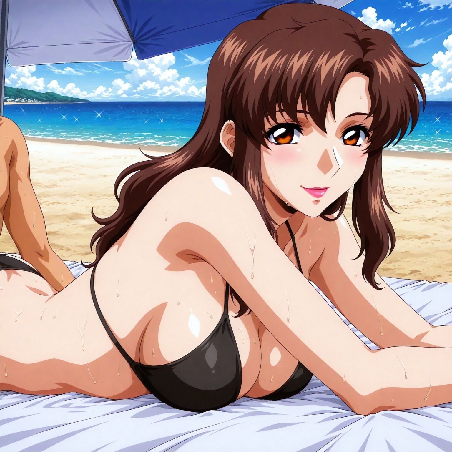 夏物語〜イチャイチャパラダイス〜マリュー・〇ミアスの浮気ラブラブデート編 - サンプル画像 1
