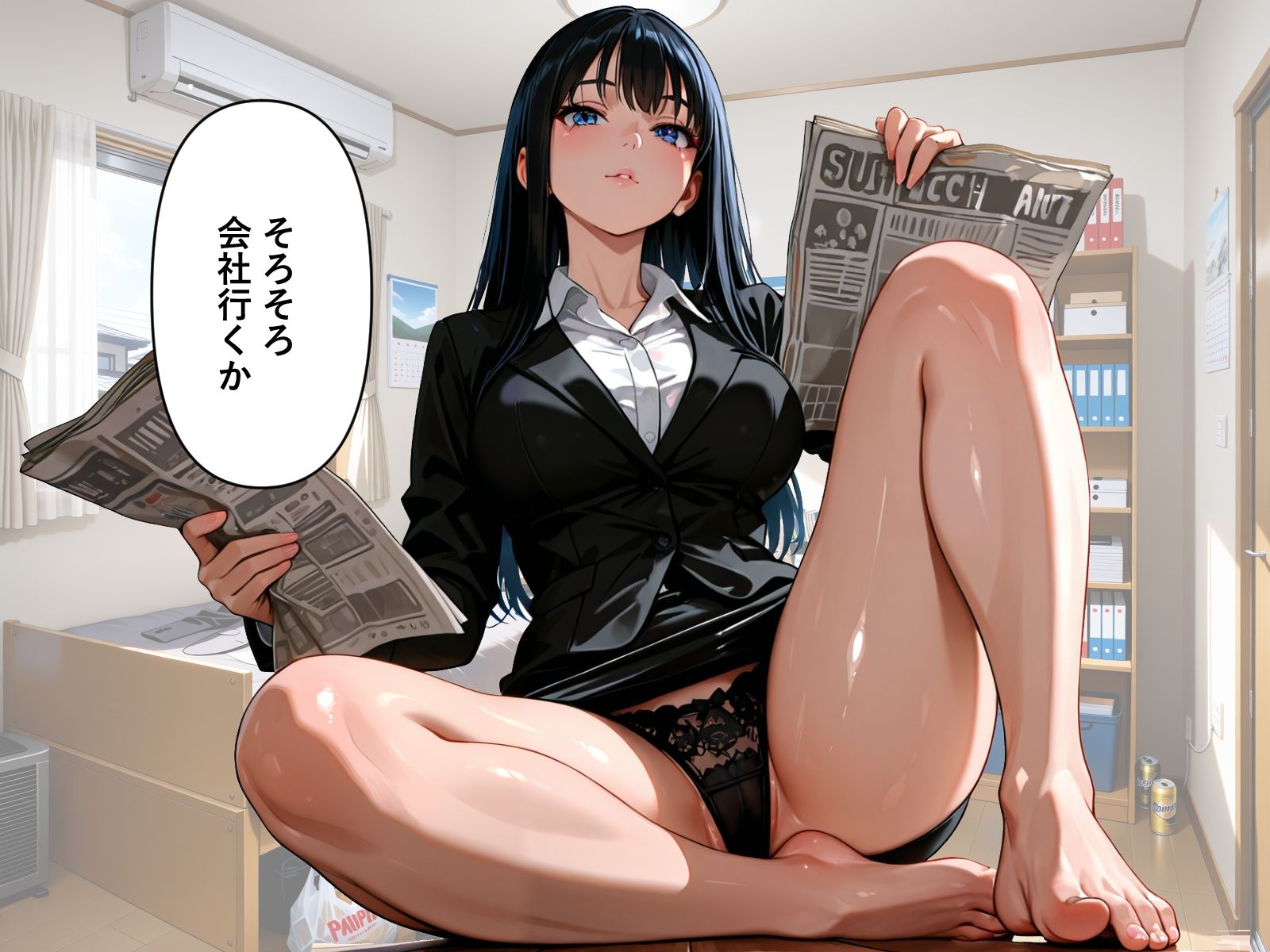 女体化おじさん部長、エステで快感教え込まれ連続絶頂 - サンプル画像 1