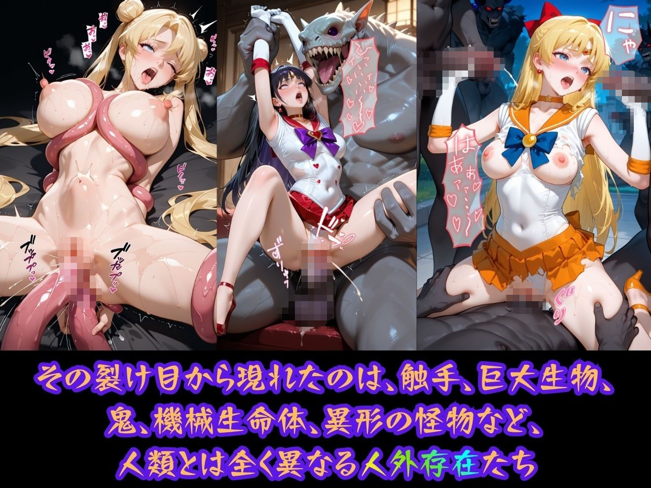 異種姦ヒロイン凌●〜セーラーム●ン編〜 - サンプル画像 4