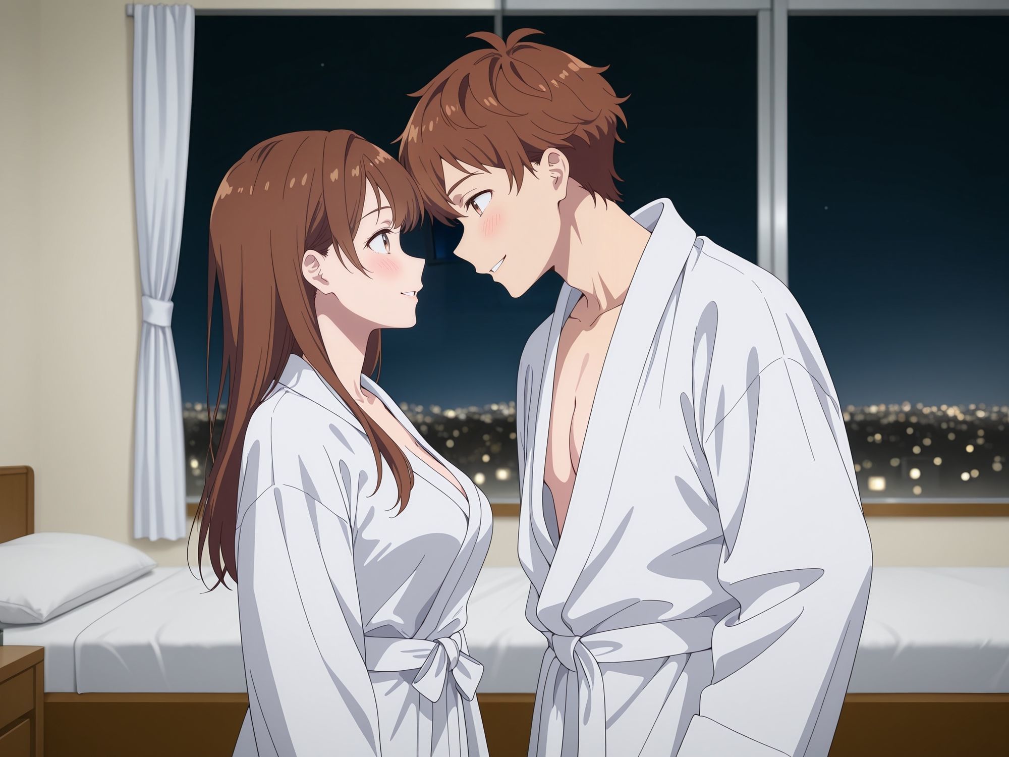 中出しイチャラブセックスした話 水〇千鶴×木〇下和也 イラスト集 【彼女、〇借りします】 - サンプル画像 1