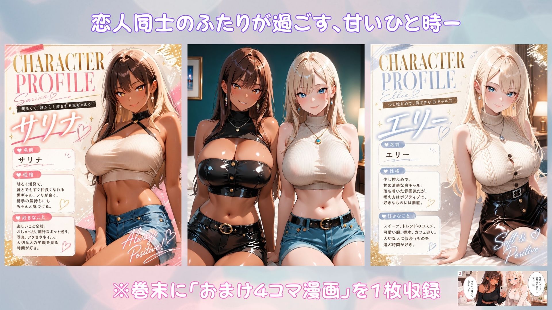 「百合CG画像集3」恋するGalカップル〜ふたりだけの時間〜 - サンプル画像 1
