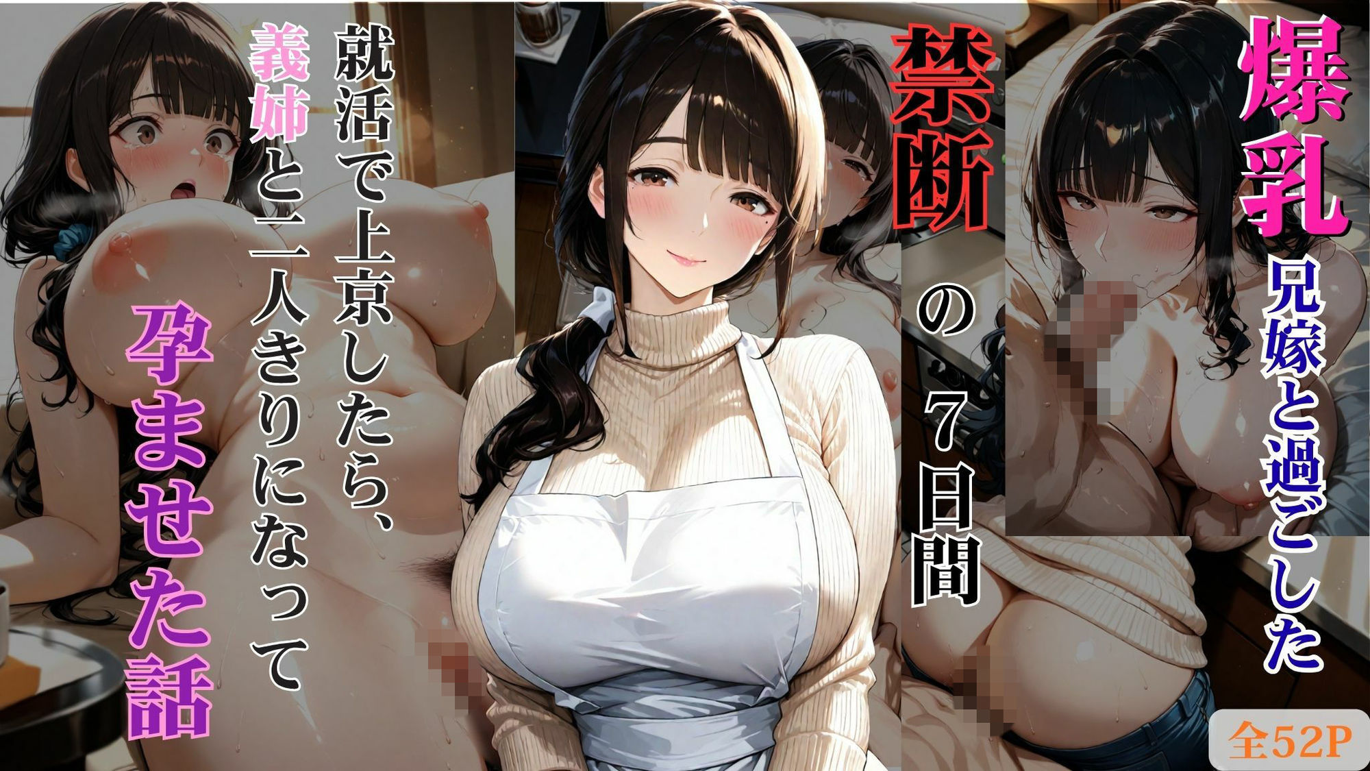 爆乳兄嫁と過ごした禁断の7日間 就活で上京したら、義姉と二人きりになって孕ませた話 - サンプル画像 1