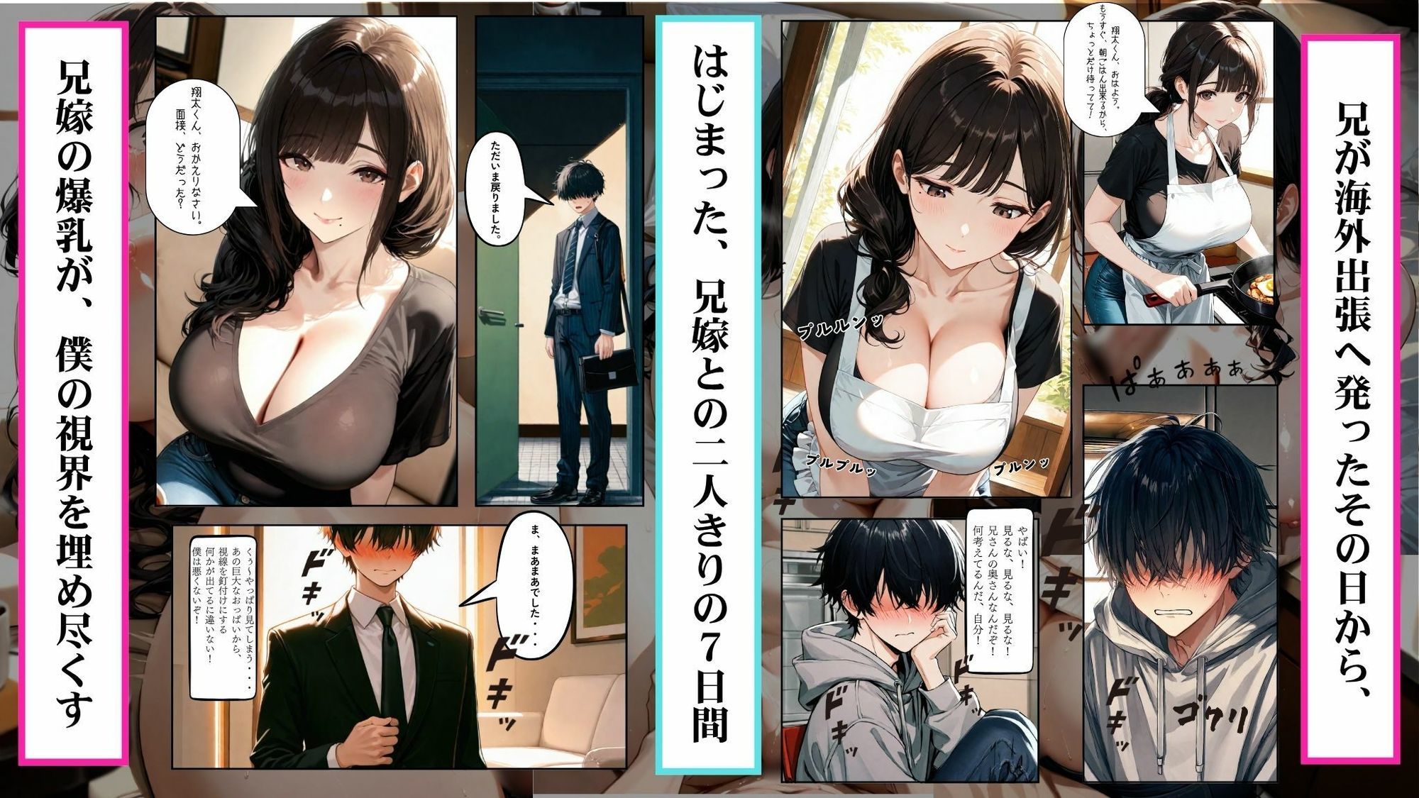 爆乳兄嫁と過ごした禁断の7日間 就活で上京したら、義姉と二人きりになって孕ませた話 - サンプル画像 3
