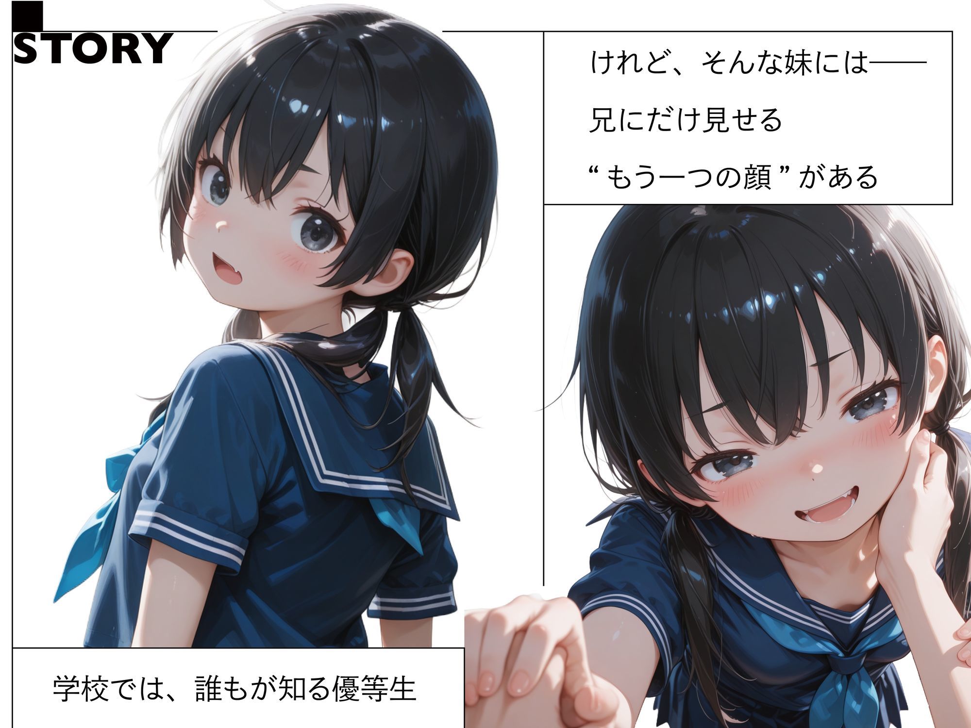 優等生妹は、家では兄を離してくれない - サンプル画像 1