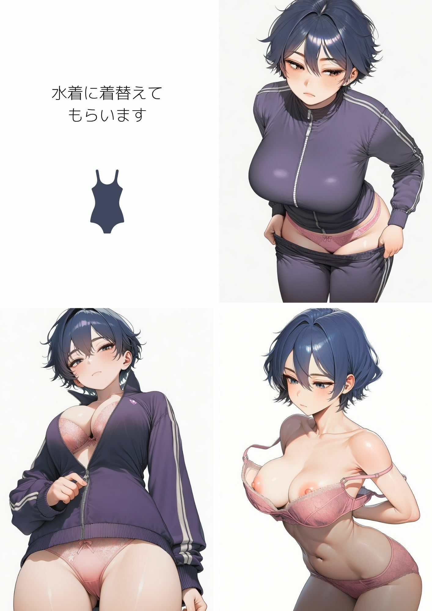 【グラビア写真集風CG集】競泳水着と肉体美〜F4F真琴ソログラビア vol.1〜【R18完全版】 - サンプル画像 2