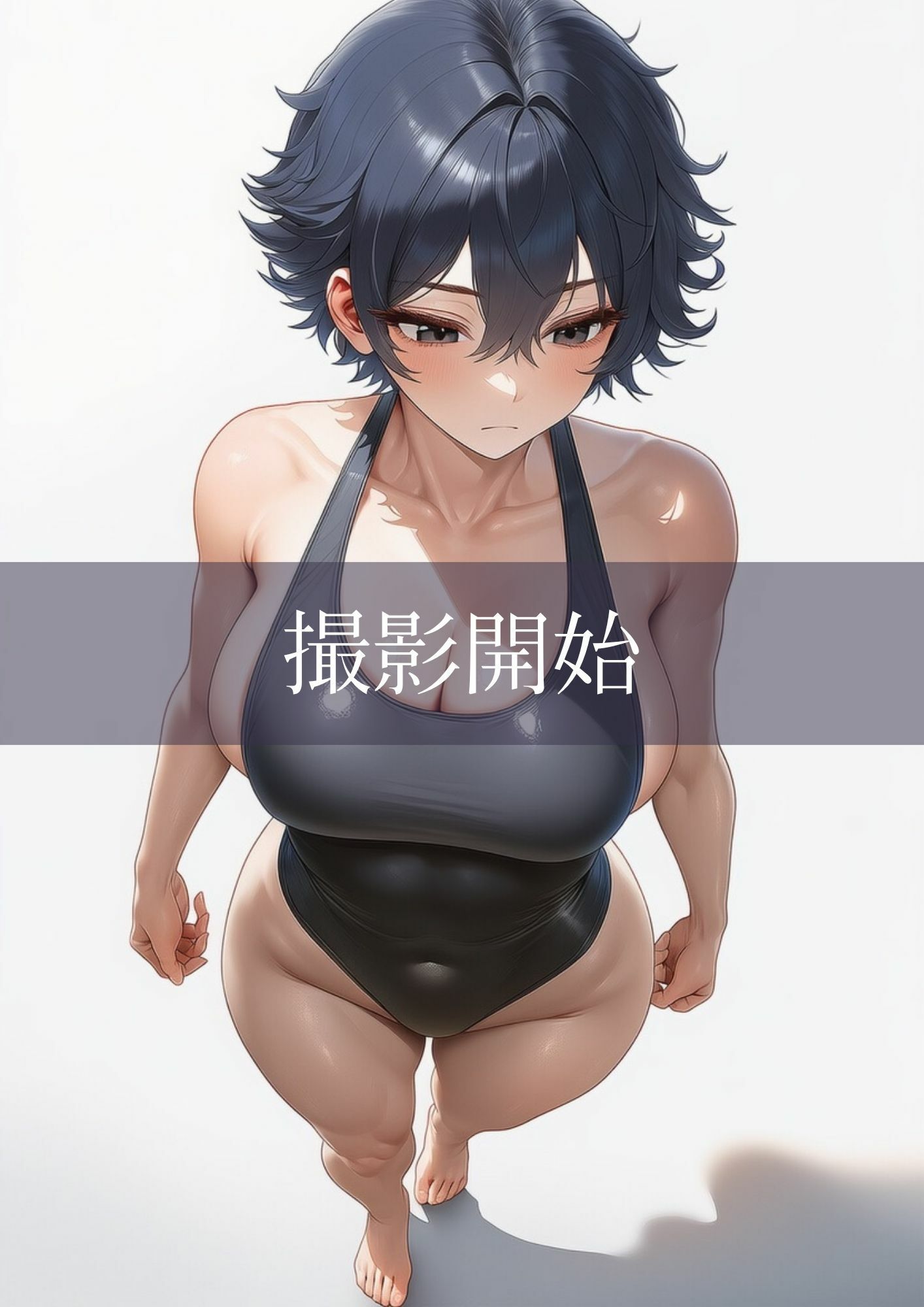 【グラビア写真集風CG集】競泳水着と肉体美〜F4F真琴ソログラビア vol.1〜【R18完全版】 - サンプル画像 5