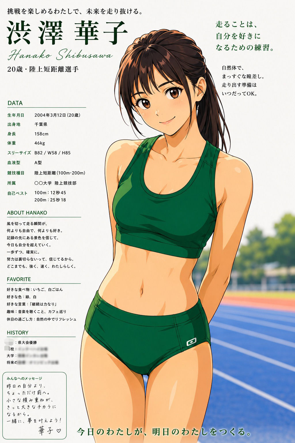 【CG】女子陸上部ヌードグラビア写真集 Vol.2 - サンプル画像 2