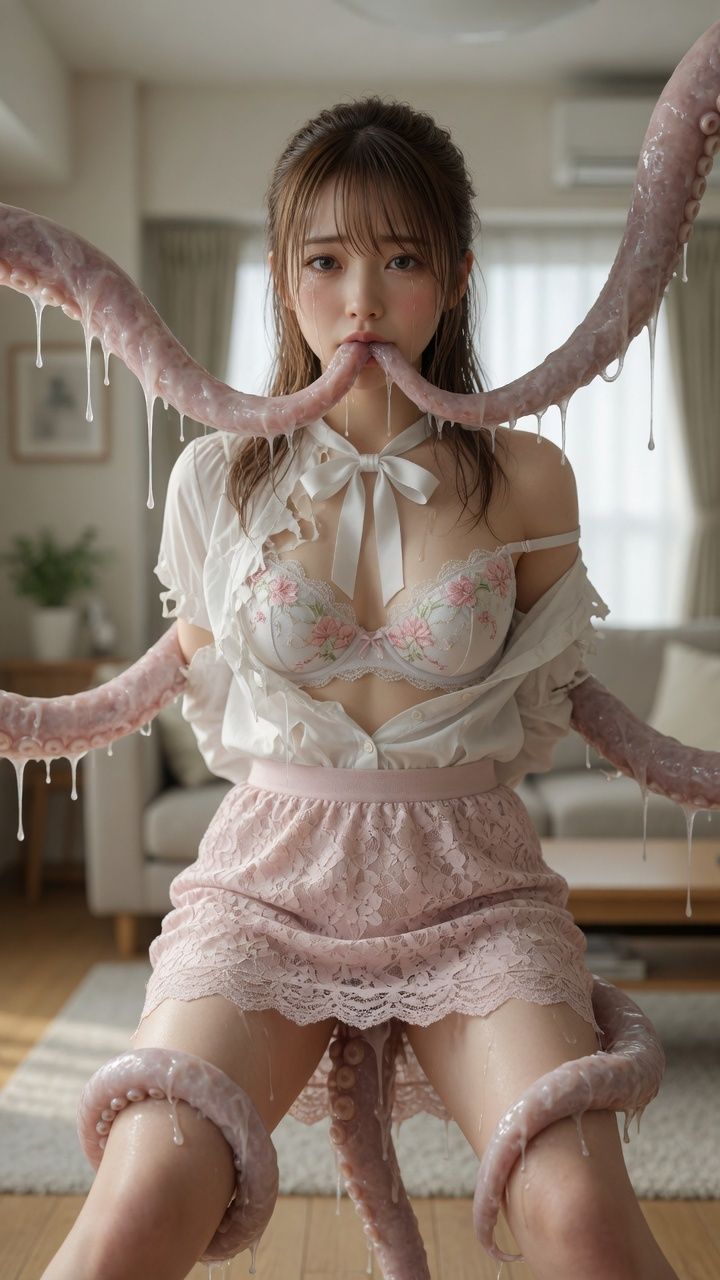 美人美少女、人妻、新採教師、ナース、銀行員が触手に犯●れぶっかけられ - サンプル画像 6