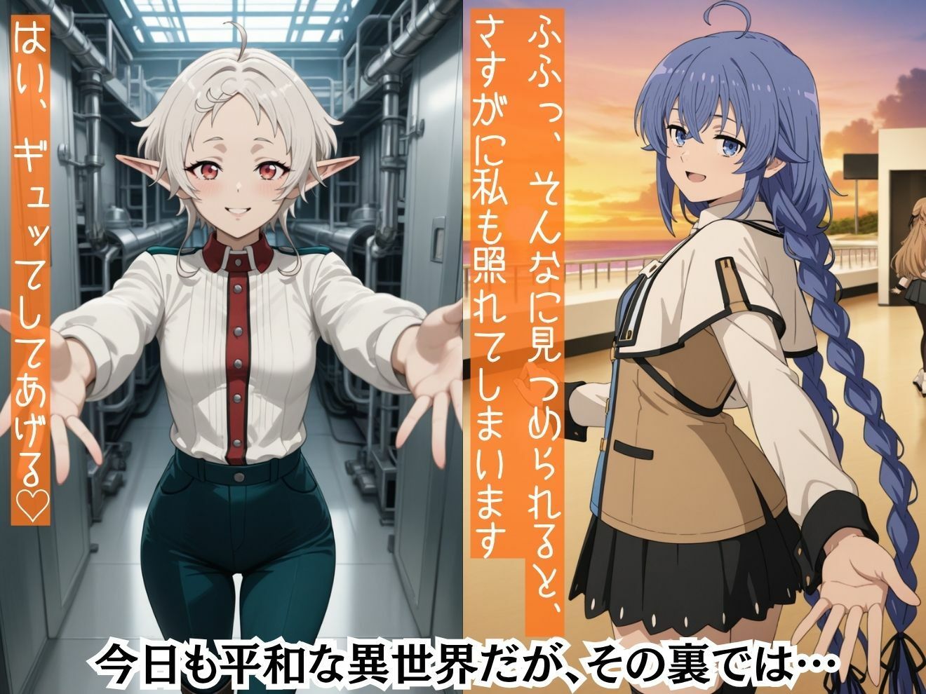 もしも可憐で誇り高きヒロイン達を強●的に●●の力で着せ替え人形に堕として弄んだら？無職転●編 - サンプル画像 1