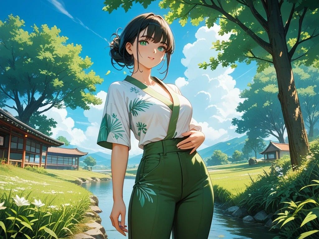 農作業美女とメイド喫茶と浴衣美女 - サンプル画像 1