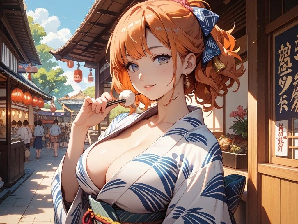 農作業美女とメイド喫茶と浴衣美女 - サンプル画像 7